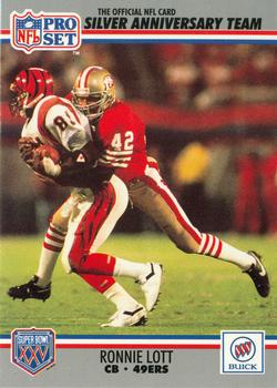 1990-91 Pro Set Super Bowl XXV Binder #24 Ronnie Lott Front