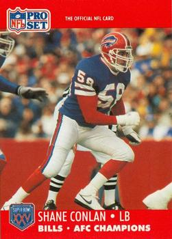 1990-91 Pro Set Super Bowl XXV Binder #437 Shane Conlan Front