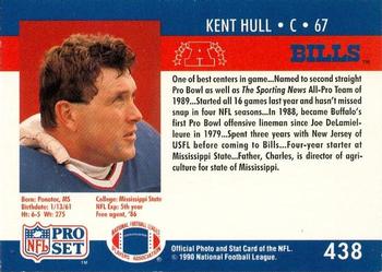1990-91 Pro Set Super Bowl XXV Binder #438 Kent Hull Back