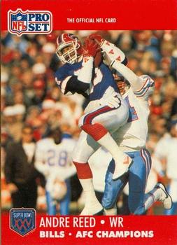 1990-91 Pro Set Super Bowl XXV Binder #440 Andre Reed Front