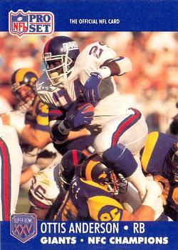 1990-91 Pro Set Super Bowl XXV Binder #591 Ottis Anderson Front