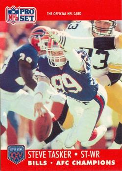 1990-91 Pro Set Super Bowl XXV Binder #754 Steve Tasker Front