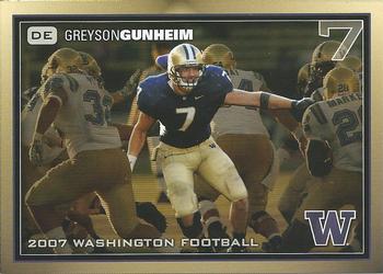 2007 High Step Washington Huskies #NNO Greyson Gunheim Front
