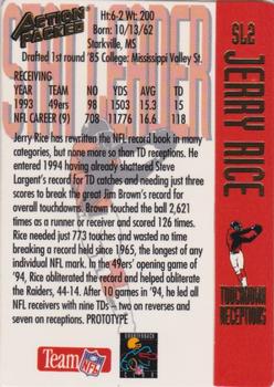 1994 Action Packed - Prototypes #SL2 Jerry Rice Back