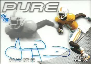 2013 Leaf Trinity - Pure Autographs Silver #P-JH1 Justin Hunter Front