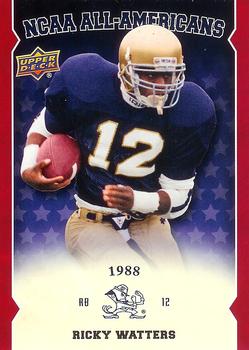 2013 Upper Deck University of Notre Dame - All Americans #AA-RW Ricky Watters Front