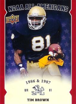 2013 Upper Deck University of Notre Dame - All Americans #AA-TB Tim Brown Front