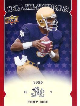 2013 Upper Deck University of Notre Dame - All Americans #AA-TR Tony Rice Front