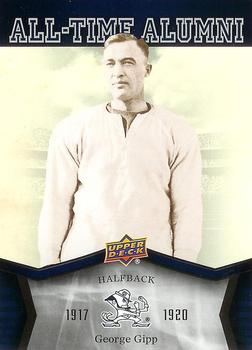 2013 Upper Deck University of Notre Dame - All Time Alumni #ATA-GG George Gipp Front