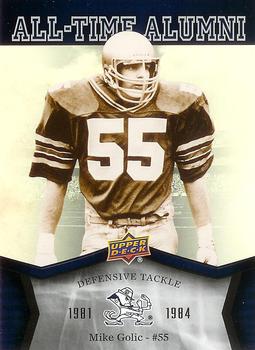 2013 Upper Deck University of Notre Dame - All Time Alumni #ATA-MG Mike Golic Front