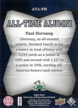 2013 Upper Deck University of Notre Dame - All Time Alumni #ATA-PH Paul Hornung Back