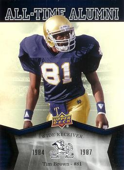 2013 Upper Deck University of Notre Dame - All Time Alumni #ATA-TB Tim Brown Front