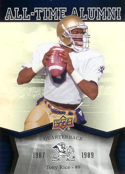 2013 Upper Deck University of Notre Dame - All Time Alumni #ATA-TR Tony Rice Front
