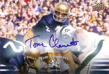 2013 Upper Deck University of Notre Dame - Autographs #34 Tom Clements Front