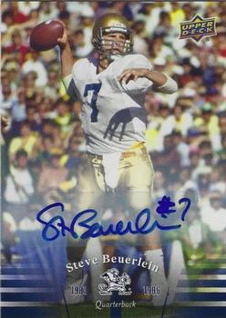 2013 Upper Deck University of Notre Dame - Autographs #41 Steve Beuerlein Front