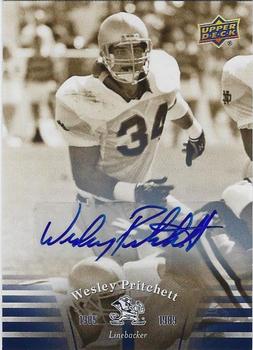 2013 Upper Deck University of Notre Dame - Autographs #49 Wesley Pritchett Front