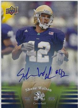 2013 Upper Deck University of Notre Dame - Autographs #76 Shane Walton Front