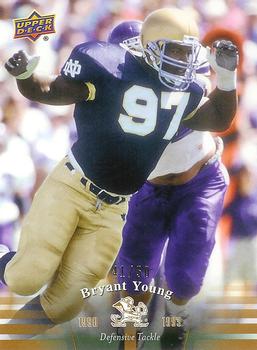 2013 Upper Deck University of Notre Dame - Gold #64 Bryant Young Front