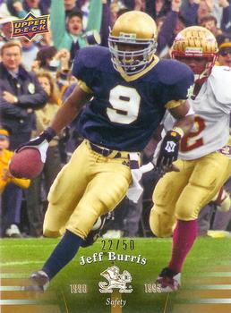 2013 Upper Deck University of Notre Dame - Gold #66 Jeff Burris Front