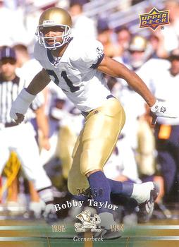 2013 Upper Deck University of Notre Dame - Gold #67 Bobby Taylor Front