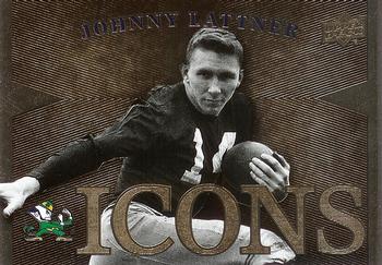2013 Upper Deck University of Notre Dame - Icons #I-JL Johnny Lattner Front