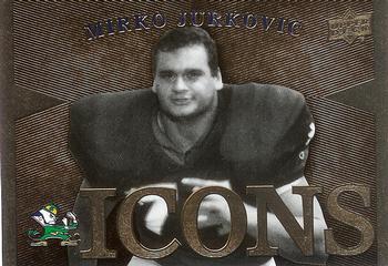 2013 Upper Deck University of Notre Dame - Icons #I-MJ Mirko Jurkovic Front
