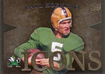 2013 Upper Deck University of Notre Dame - Icons #I-PH Paul Hornung Front