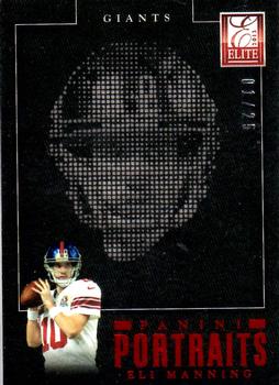 2013 Panini Elite - Panini Portraits Red #12 Eli Manning Front