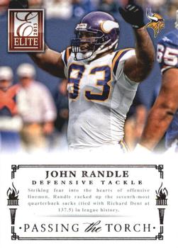 2013 Panini Elite - Passing the Torch Silver #12 John Randle / Jared Allen Front
