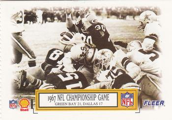 1995 Fleer Shell #2 1967 NFL Championship Game Front