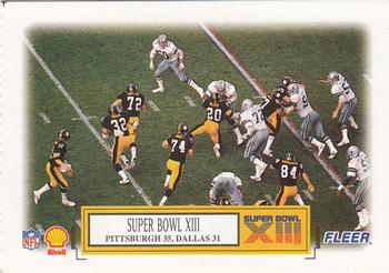 1995 Fleer Shell #4 Super Bowl XIII Front