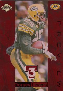 1998 Collector's Edge Supreme Season Review - Triple Threat (T3) Previews #12 Dorsey Levens Front