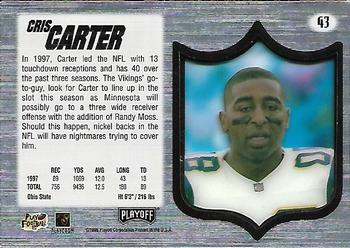 1998 Playoff Absolute SSD Hobby - Silver #43 Cris Carter Back