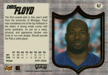 1998 Playoff Absolute SSD Hobby - Silver #47 Chris Floyd Back