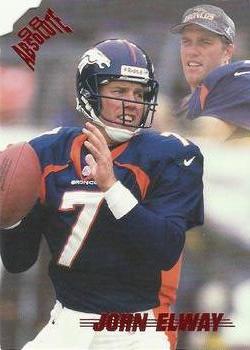 1998 Playoff Absolute Retail - Red #1 John Elway Front