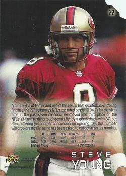 1998 Playoff Absolute Retail - Red #22 Steve Young Back