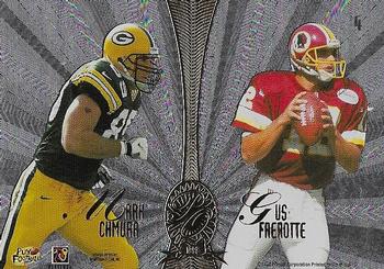 1998 Playoff Absolute SSD Hobby - Platinum Quads #4 Troy Aikman / Herman Moore / Mark Chmura / Gus Frerotte Back