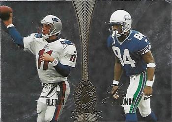 1998 Playoff Absolute SSD Hobby - Platinum Quads #8 Drew Bledsoe / Joey Galloway / Tim Brown / Fred Lane Front