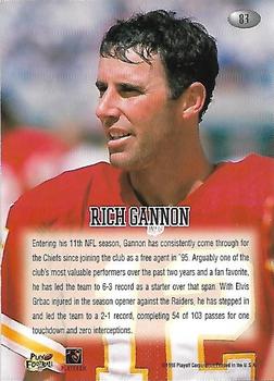 1998 Playoff Momentum Retail - Red #83 Rich Gannon Back