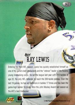 1998 Playoff Momentum Retail - Red #141 Ray Lewis Back