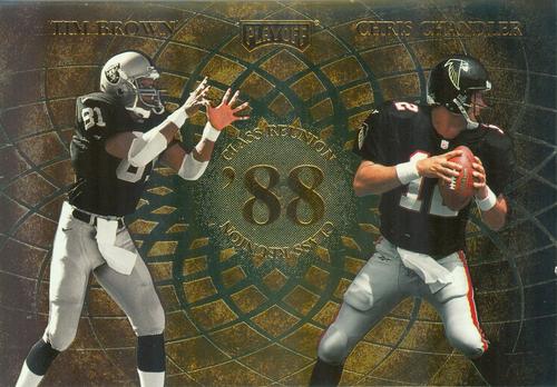 1998 Playoff Momentum SSD Hobby - Class Reunion 3x5 #NNO Tim Brown / Chris Chandler / Michael Irvin / Neil Smith Front