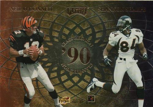 1998 Playoff Momentum SSD Hobby - Class Reunion 3x5 #NNO Emmitt Smith / Jeff George / Neil O'Donnell / Shannon Sharpe Back
