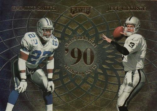 1998 Playoff Momentum SSD Hobby - Class Reunion 3x5 #NNO Emmitt Smith / Jeff George / Neil O'Donnell / Shannon Sharpe Front