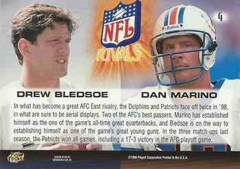 1998 Playoff Momentum SSD Hobby - NFL Rivals Gold #4 Drew Bledsoe / Dan Marino Back