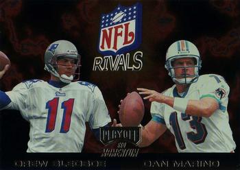 1998 Playoff Momentum SSD Hobby - NFL Rivals Gold #4 Drew Bledsoe / Dan Marino Front