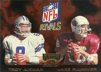 1998 Playoff Momentum SSD Hobby - NFL Rivals Gold #5 Troy Aikman / Jake Plummer Front