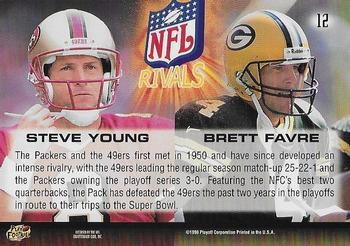 1998 Playoff Momentum SSD Hobby - NFL Rivals Gold #12 Steve Young / Brett Favre Back