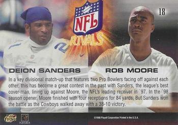 1998 Playoff Momentum SSD Hobby - NFL Rivals Gold #18 Deion Sanders / Rob Moore Back