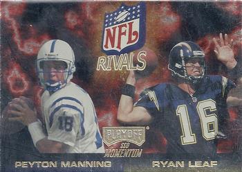 1998 Playoff Momentum SSD Hobby - NFL Rivals Gold #20 Peyton Manning / Ryan Leaf Front