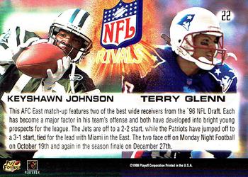 1998 Playoff Momentum SSD Hobby - NFL Rivals Gold #22 Keyshawn Johnson / Terry Glenn Back